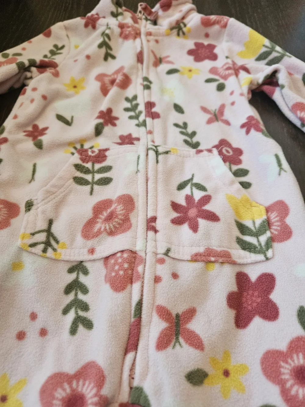 Carter’s 12M Fleece Zip One Piece Jumpsuit